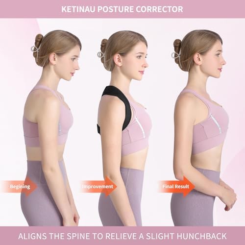 Alsoay Posture Corrector for Women and Men, Back Brace Adjustable Upper Posture Support, Back Support, Comfortable Back Straightener Support for Clavicle Support, and Providing Pain Relief from Neck