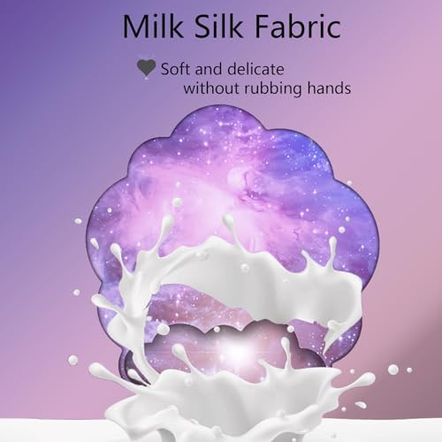 Cloud Wrist Rest Keyboard Galaxy Mouse Pad with Wrist Rest Ergonomic Space Wrist Pad Memory Foam Non-Slip Wrist Support for Computer Laptop Gaming Home Office Relief Typing Pain Gradient Pink Purple