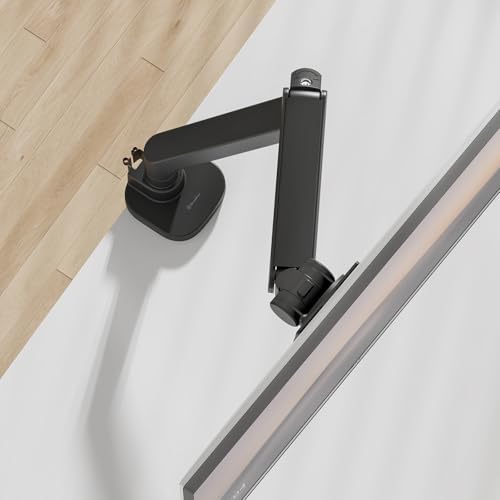 SilverStone Technology ARM15 Monitor Arm for 17-57” Screens, Supports up to 44 lbs, Heavy Duty Gas Spring Design, SST-ARM15B