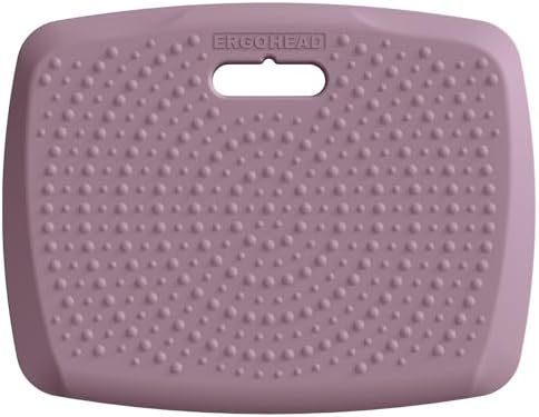 3/4 inch Thick Premium Anti Fatigue Mat with Massage Points, Ideal Standing Pad for Office & Home, Perfect Standing Desk Mat with Handle, Comfort Kitchen Floor Mat (Purple, 17" x 22")