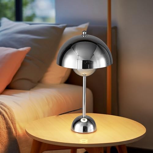 COSYLUX Creative Mid-Century Modern Bud Table Lamp for Home&Office, Chrome