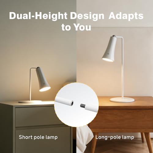 Rechargeable LED Desk Lamp, 4-in-1 Cordless Table Lamp