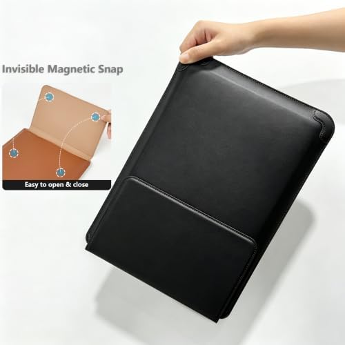 16 Inch Multifunctional Laptop Sleeve Case with Stand Soft Slim Cover for MacBook Pro/Air/ThinkPad X1/Dell XPS/Lenovo Yoga/HP Pavilion/ASUS Zenbook/LG gram/Chromebook 15" 15.3" 15.6"