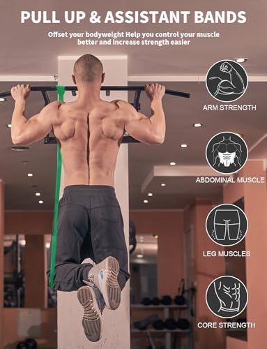 Pull Up Bands, Resistance Bands Set, Exercise Workout Bands for Men & Women, Ideal for Body Stretching, Physical Therapy and Muscle Training