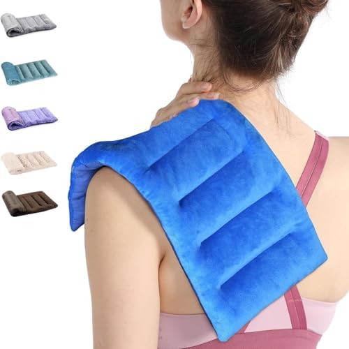 SuzziPad Microwave Heating Pad for Muscle Soreness Fatigue, 7"X16", Blue