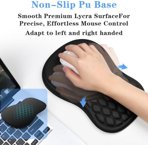 Wrist Rest for Computer Keyboard and Mouse Pad Set with Massage Design