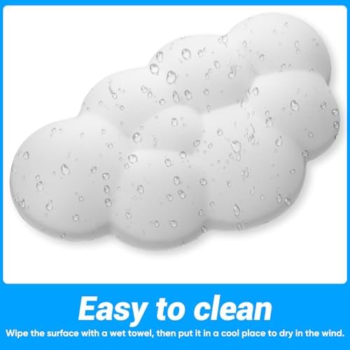 Dimeho Cloud Wrist Rest Cushion for Mouse Ergonomic Soft Gel Hand Support Pad Ergonomic Anti-Slip Comfortable Mat Supplies for Office School Home Laptop Computer Mouse