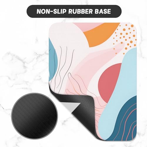 Small Mouse Pad, Mini Mouse Pad 6 x 8 Inch, Thick Rubber Waterproof Mouse Mat, Cute Mousepad for Women Men Wireless Mouse Laptops Home Office, Color Abstract