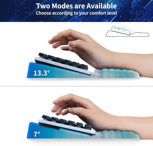 Wrist Rest for Computer Keyboard, Keyboard Wrist Rest, Ergonomic Keyboards Holder for Easy Typing Working, Wrist Pad for Keyboards with Comfortable Wrist Rest for Keyboard Blue