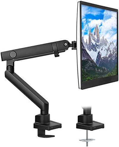 Mount-It! Single Monitor Desk Mount, Top-Mount Arm, 17-32" Screens