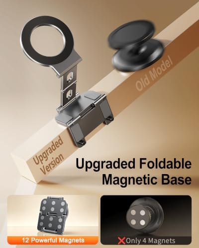 Dual Magnetic Phone Holder, Mount Stand for MagSafe for Wall & Desk