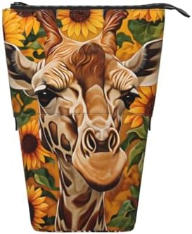 Sunflower Giraffe Standing Pencil Case