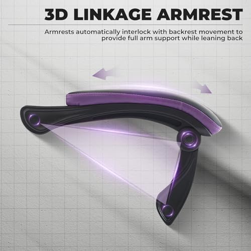 Ergonomic Gaming Chair for Adults with Footrest and Massage