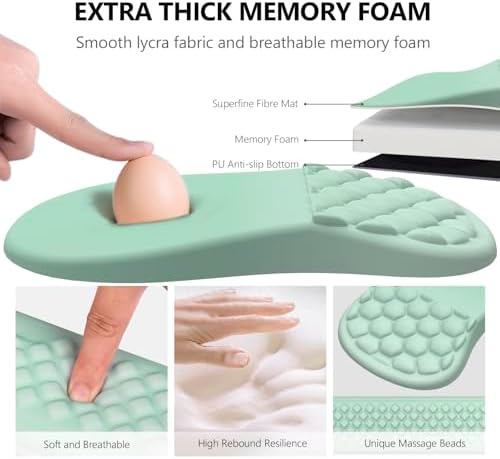 Ergonomic Mouse Pad Wrist Rest, 2 in 1 Keyboard Pad for Office