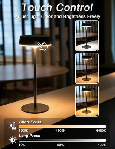 Solar Table Lamp Rechargeable, Waterproof Shower Lamp