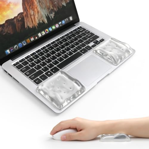 Ergonomic Gel Wrist Rests for Laptop 2pcs - White