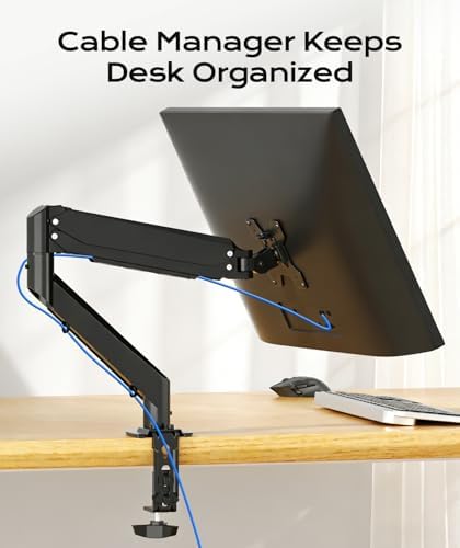 Pholiten Adjustable Single Monitor Mount for 17-35" Screens, Up to 24lb