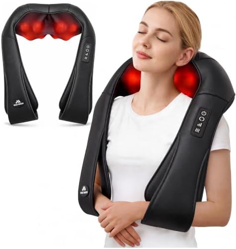 Neck Massager for Pain Relief Deep Tissue with Heat, Gifts for Women Men