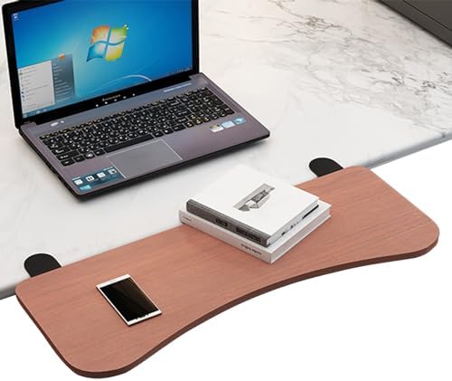 Ergonomics Desk Extender Tray with C-Clamp - Keyboard Tray 90° Foldable - Table Mount Armrest Shelf, Support Double Arm/Increase Desk Space, Relieve Fatigue, Keyboard Platform