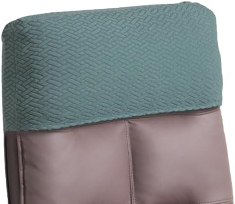 Stretch Office Chair Headrest Cover Jacquard Headrest Slipcover for Office Chairs Non Slip Head Rest Chair Furniture Protector for High Back Computer Chairs Set of 1 Tea Green