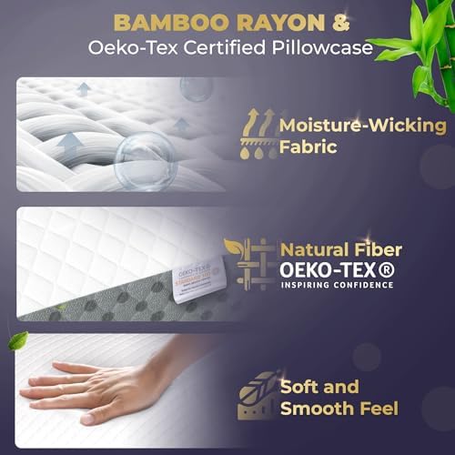 Royal Therapy Memory Foam Pillow, Queen Pain Relief, Neck and Shoulder, Pain, Side Sleeper Pillow, Cervical, Neck Sleeping