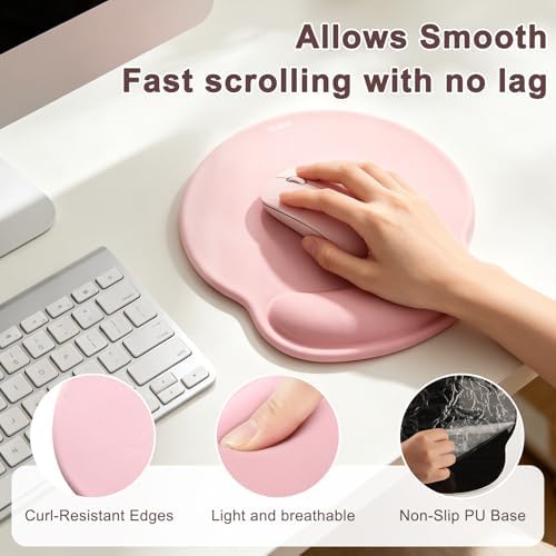Ergonomic Mouse Pad with Wrist Rest, Mouse Pads for Desk Wrist Support