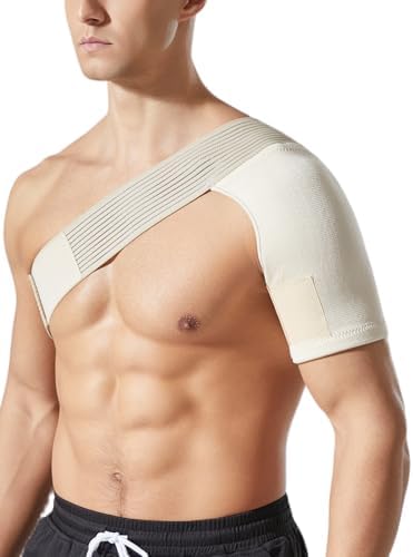 Shoulder Brace for Men & Women – Shoulder Compression Sleeve for Rotator Cuff Injuries, Frozen Shoulder & Tendonitis – Breathable Shoulder Support for Sports & Recovery – Fits Left or Right Arm (XS/S)