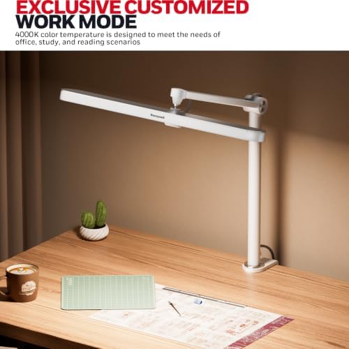 Honeywell 05B02 LED Desk Lamp with Clamp, Task Lamp for Home Office