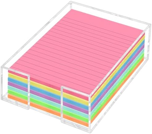Acrylic Sticky Note Holder, 4 x 6 Inch Post It Note Holde