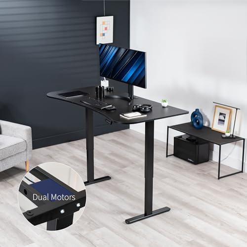 VIVO Black 63 x 32 in Standing Desk, DESK-KIT-E2B1B