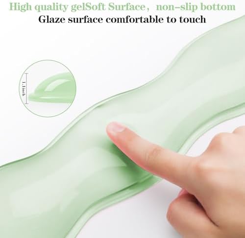 Gel Wrist Rest for Keyboard and Mouse, Wrist Rest for Keyboard, Mouse Wrist Support, Pain Relief, Cool Touch, Non-Skid, Wrist pad Set