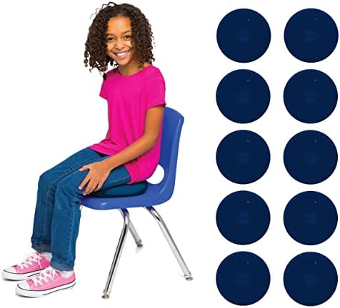 BouncyBand Wiggle Seat, Blue, 10-Pack – Small 10.75” D x 2.5” H
