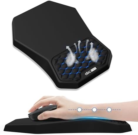 Ergonomic Mouse Pad with Wrist Rest Support for Carpal Tunnel Pain Relief