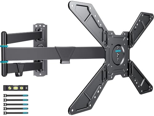 BONTEC Full Motion Corner TV Wall Mount for 31–75 Inch TVs, 33" Long Arm