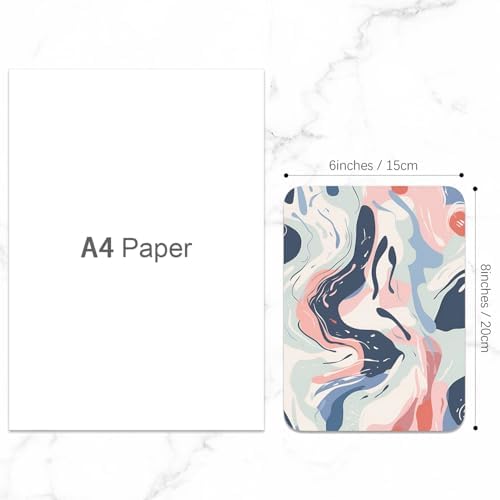 Small Mouse Pad, Mini Mouse Pad 6 x 8 Inch, Thick Rubber Waterproof Mouse Mat, Cute Mousepad for Women Men Wireless Mouse Laptops Home Office, Patterns of Rivers