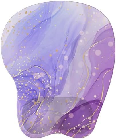 Upgrade Ergonomic Mouse Pad,Non Slip Mousepad Wrist Rest Support for Office, Computer, Laptop & Mac(B-Light Purple)