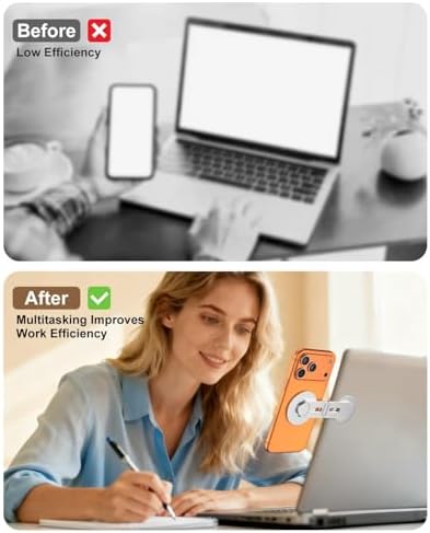 CloudValley Magnetic Phone Laptop Holder Mount, Foldable Hidden Stand