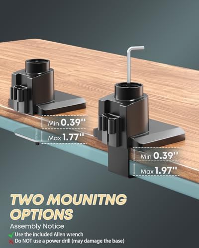 Dual Ultrawide Monitor Mount for 24-57'' Screens, Max Load 59.4 lbs per Arm