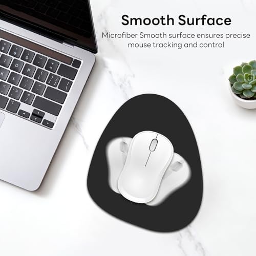 Water Drop Mouse Pad 7.3x8in Non-Slip for Laptop, Pink