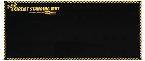 Standing Mat Industrial Anti-Fatigue for Work, 3' x 7' x 1", Black Foam