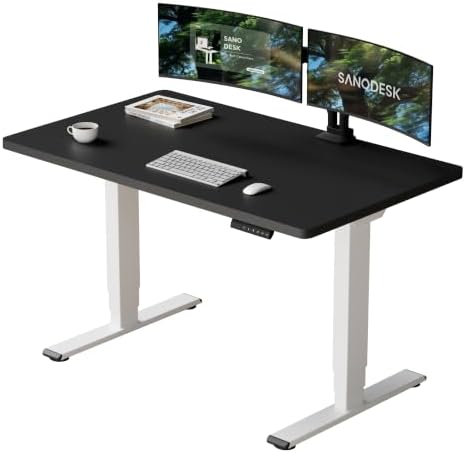 SANODESK Dual Motor Standing Desk 220lbs Height Adjustable Desk