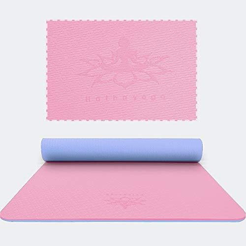 Hatha Yoga Extra Thick TPE Yoga Mat - 72"x 32" Thickness 1/2 Inch -Eco Friendly- With High Density Anti-Tear Exercise Mats For Home Gym Travel & Floor Outside