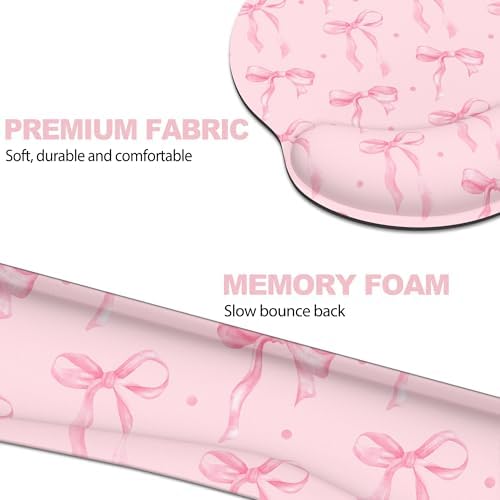 Ergonomic Mouse Pad with Wrist Rest and Keyboard Wrist Rest, Mousepad