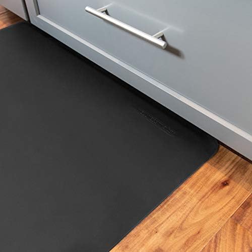 WellnessMats Original Anti-Fatigue Kitchen Mat, 36 Inch by 24 Inch, Black