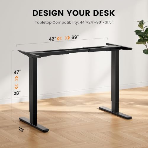 ErGear Dual Motor Standing Desk Legs for 44-90 inch Desktops, 264 lbs