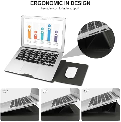 HoYiXi 17.3 inch Laptop Sleeve Case for Essential 17/ TPN-I139_320M3AV(2023/2025)/Pavilion Envy 17,Compatible with IdeaPad/LG Gram/ASUS/Dell/ROG Strix/Acer 17''-17.3'' Laptop Bag,Grey
