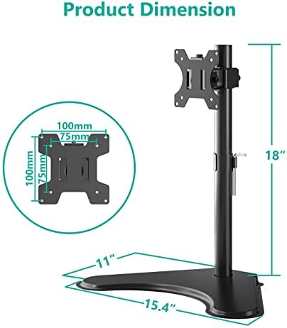 WALI Freestanding Vesa Monitor Stand for 13-32 inch Screens, up to 22 lbs