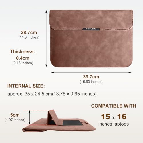 15-16 Inch Laptop Sleeve Case for MacBook Air 15/Pro 16/15 - Pink