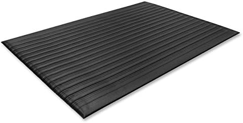 Genuine Joe Air Step Anti-Fatigue Black Mat, 36" L x 24" W
