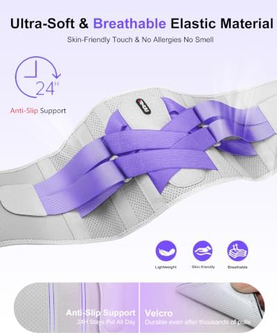 Back Brace for Women Men Lower Back Pain, Adjustable Lumbar Support Belt